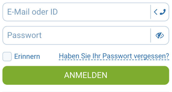 Melden Sie sich an